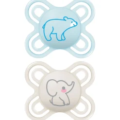 Sucettes*Mam Lot de 2 Sucettes Perfect Silicone Naissance Aléatoire 0 - 2 mois de