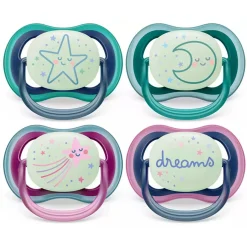 Sucettes*Philips AVENT Lot de 2 sucettes Ultra Air Nuit Aléatoire 6 - 18 mois de
