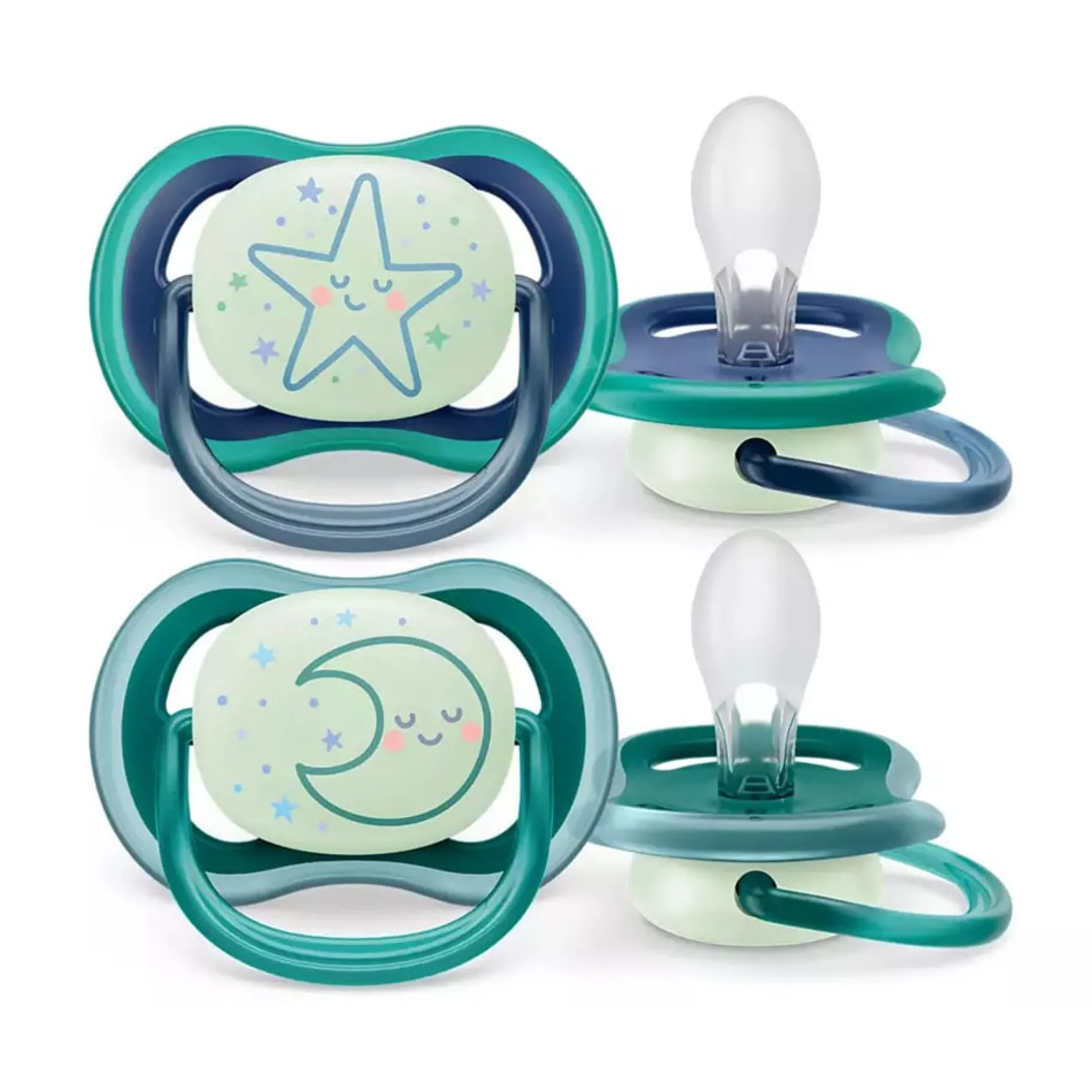 Sucettes*Philips AVENT Lot de 2 sucettes Ultra Air Nuit Aléatoire 6 - 18 mois de