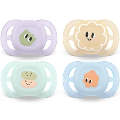 Sucettes*Philips AVENT Lot de 2 sucettes ultra start imprimées 0-2 mois de