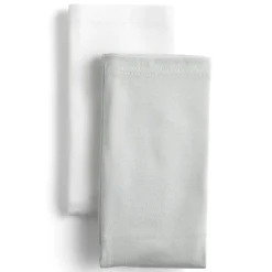 Parures De Lit|Couettes Et Oreillers*Petit à petit Lot de 2 taies d'oreiller 40 x 60 cm de Gris / Blanc