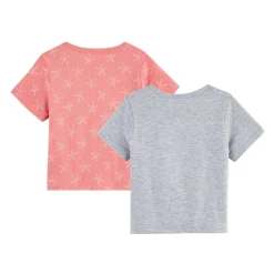 T-Shirts, Blouses, Chemises*P'tit bisou Lot de 2 t-shirts 3 mois de Rose