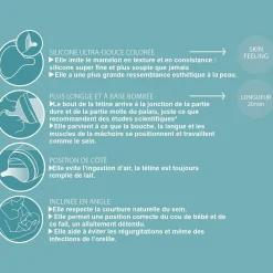 Tétines*Suavinex Lot de 2 tétines anti-colique zerø.zerø Débit rapide de