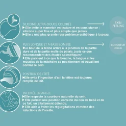 Tétines*Suavinex Lot de 2 tétines anti-colique pour biberon ZERØ.ZERØ Débit lent de