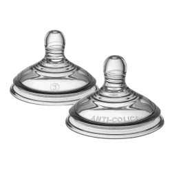 Tétines*Tommee Tippee Lot de 2 tétines anti-colique Débit rapide de