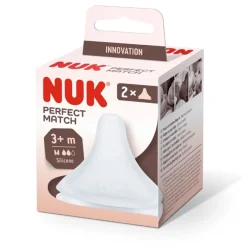 Tétines*Nuk Lot de 2 tétines Perfect Match M de
