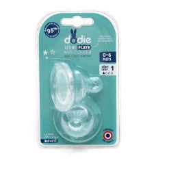 Tétines*Dodie Lot de 2 Tétines Sensation+ Plate 0-6 mois de Débit lent