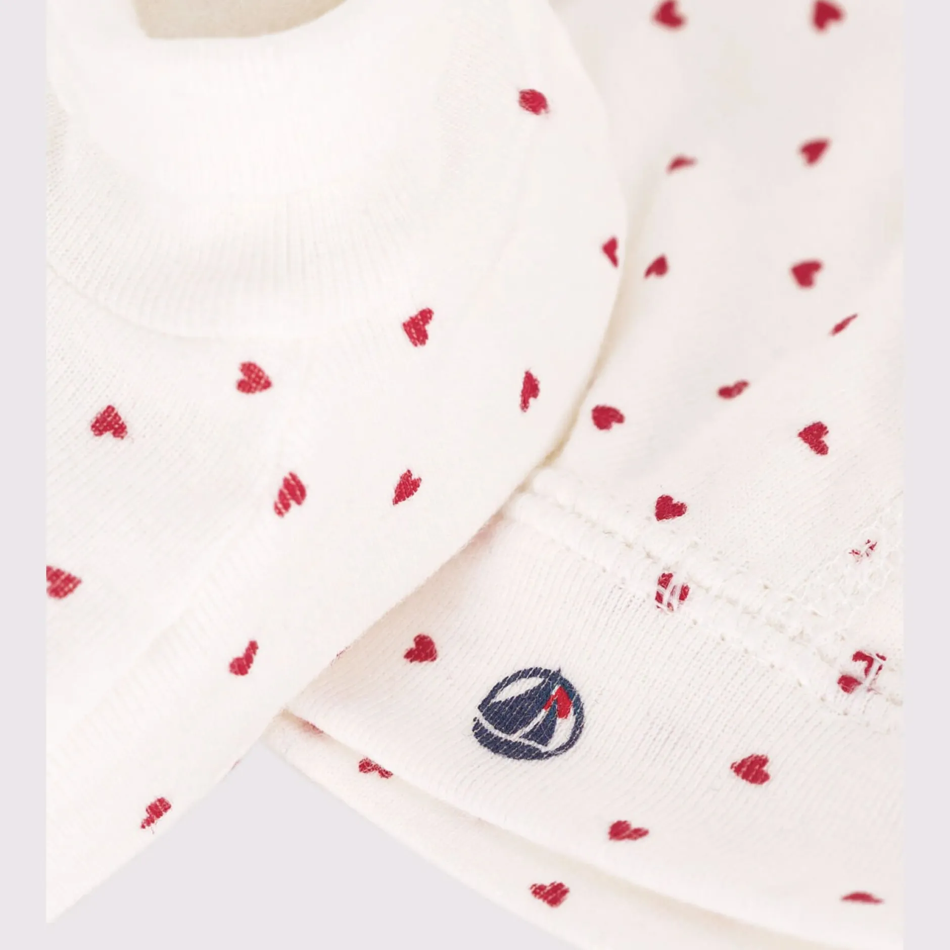 Bonnets, Moufles, Chaussons|Vêtements Naissance*Petit Bateau Lot de bonnet et chaussons en coton de Cœurs