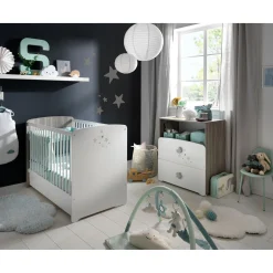 Tiroirs De Lit*Sauthon Baby's Sweet Home Luna tiroir de lit 60x120 de blanc