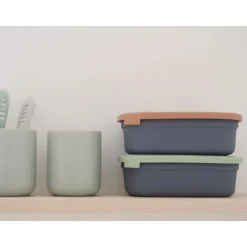 Coffrets*Béaba Lunch Box en céramique de Mineral/Sage Green