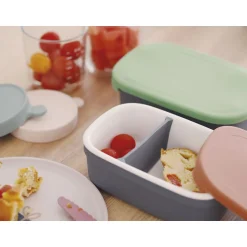 Coffrets*Béaba Lunch Box en céramique de Mineral/Sage Green