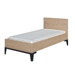 Lits 70X140 Évolutifs*Galipette Marcel lit évolutif 70x140 de Chêne blond/Noir