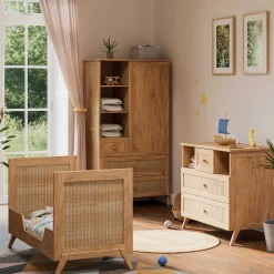 Lits 60X120 Évolutifs*Théo Marelia Lit évolutif 60 x 120 cm de Bois Naturel