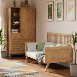 Lits 70X140 Évolutifs*Théo Marelia Lit évolutif 70 x 140 cm de Bois Naturel