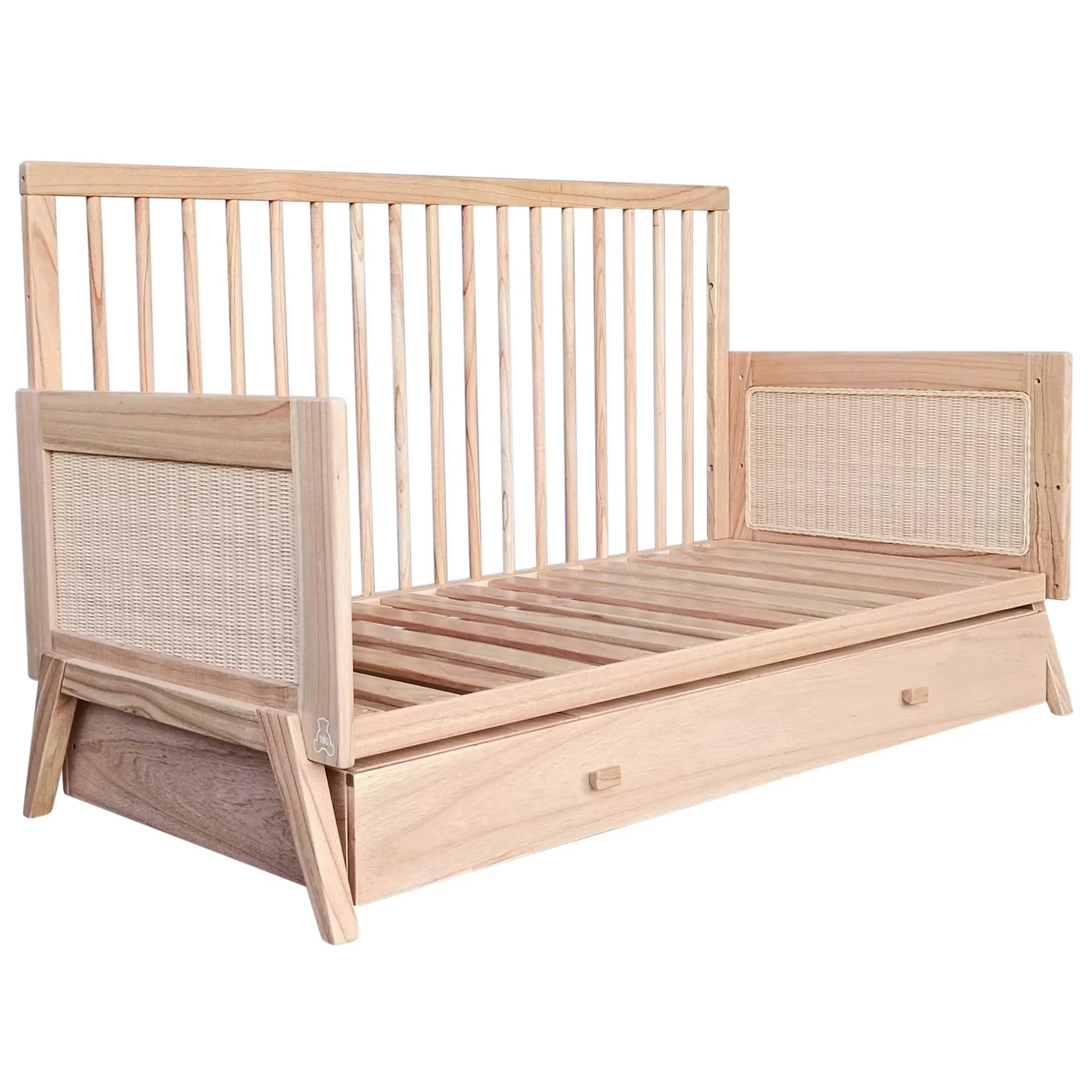 Tiroirs De Lit*Théo Marelia Tiroir lit 70 x 140 cm de Bois Naturel