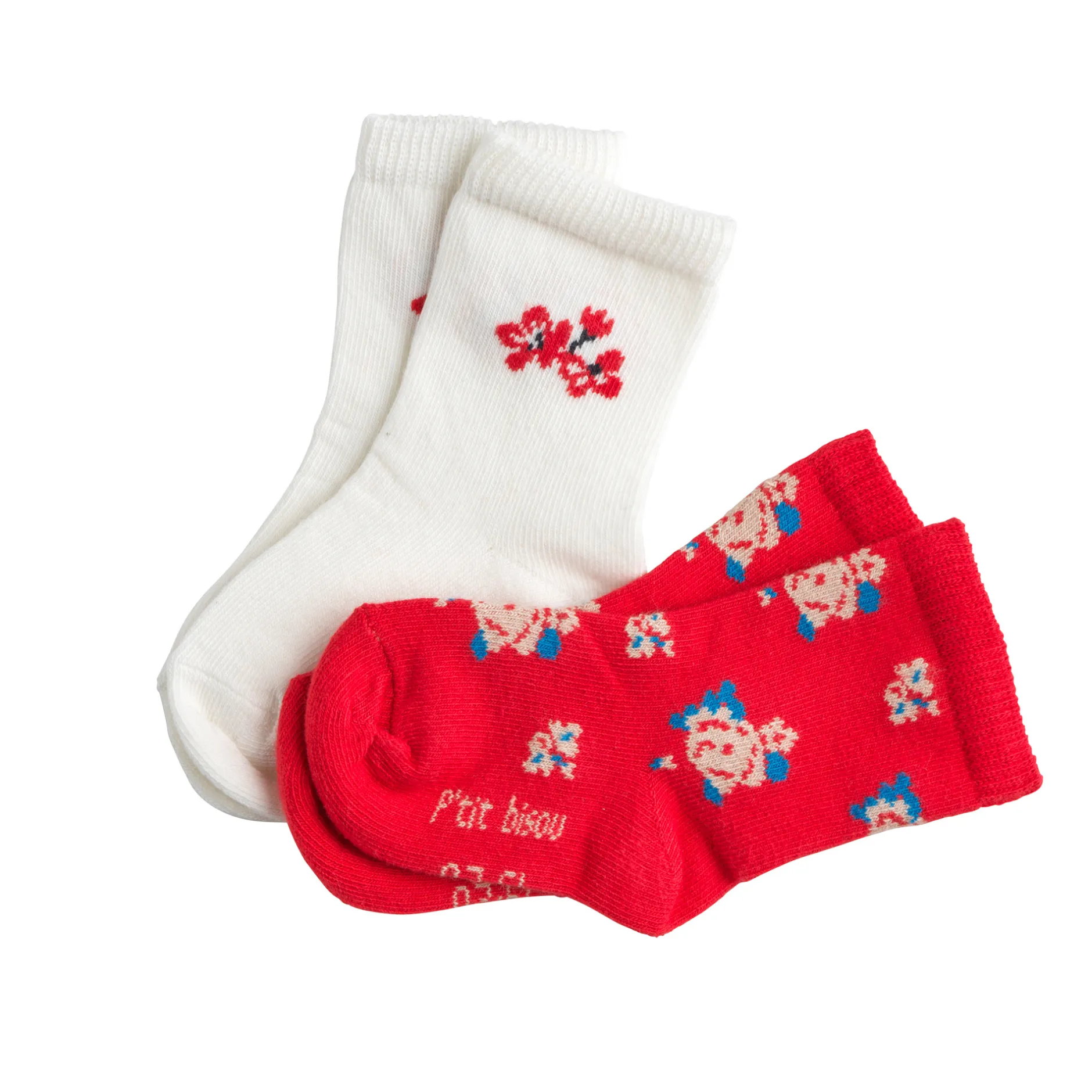 Chaussettes, Chaussons|Chaussettes, Collants, Chaussons*Marèse Marin d'hiver Lot 2 paires de chaussettes 17/18 de Fleurs