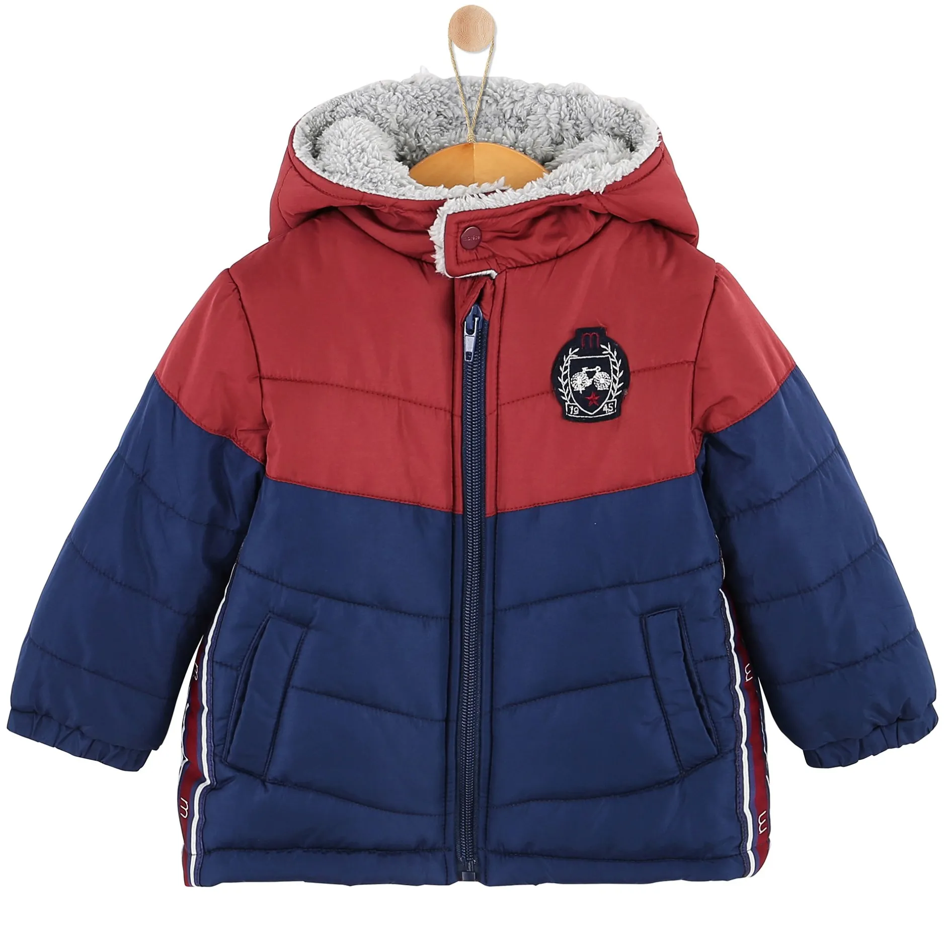 Vestes, Manteaux, Pilotes*Marèse Marsala club house doudoune de bleu et rouge