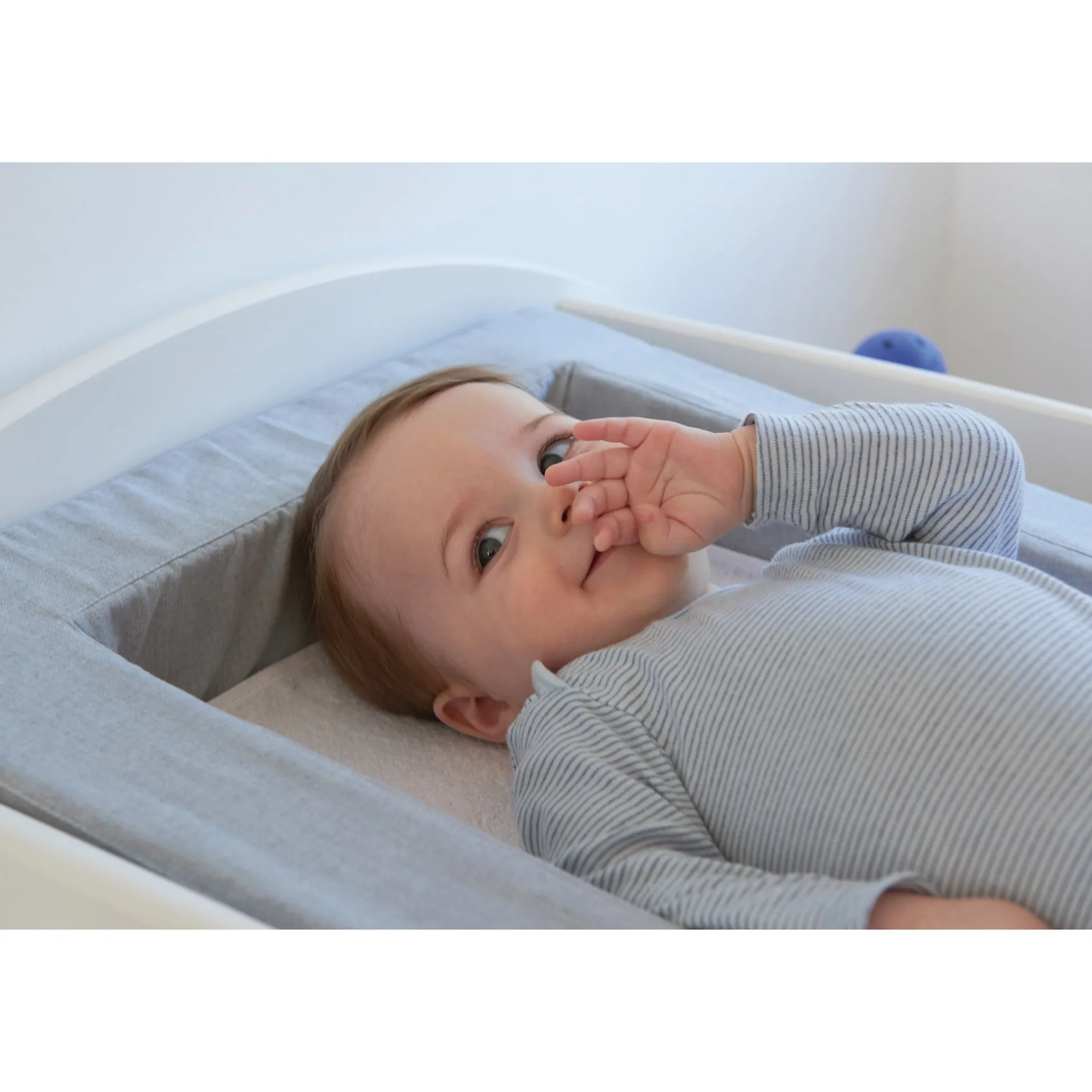 Matelas À Langer*Candide Matelas à langer douillet 2en1 de Gris Chiné