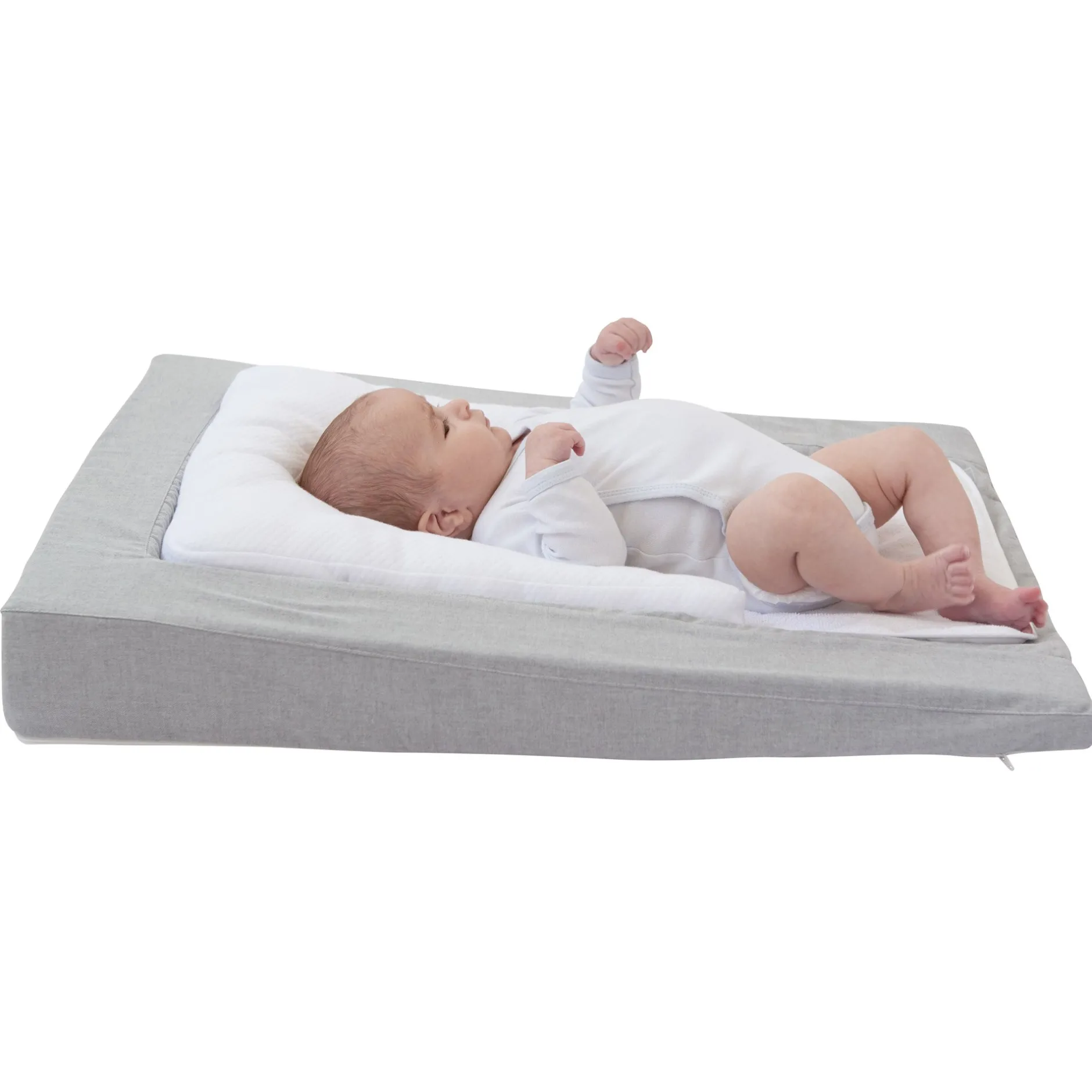 Matelas À Langer*Candide Matelas à langer douillet 2en1 de Gris Chiné