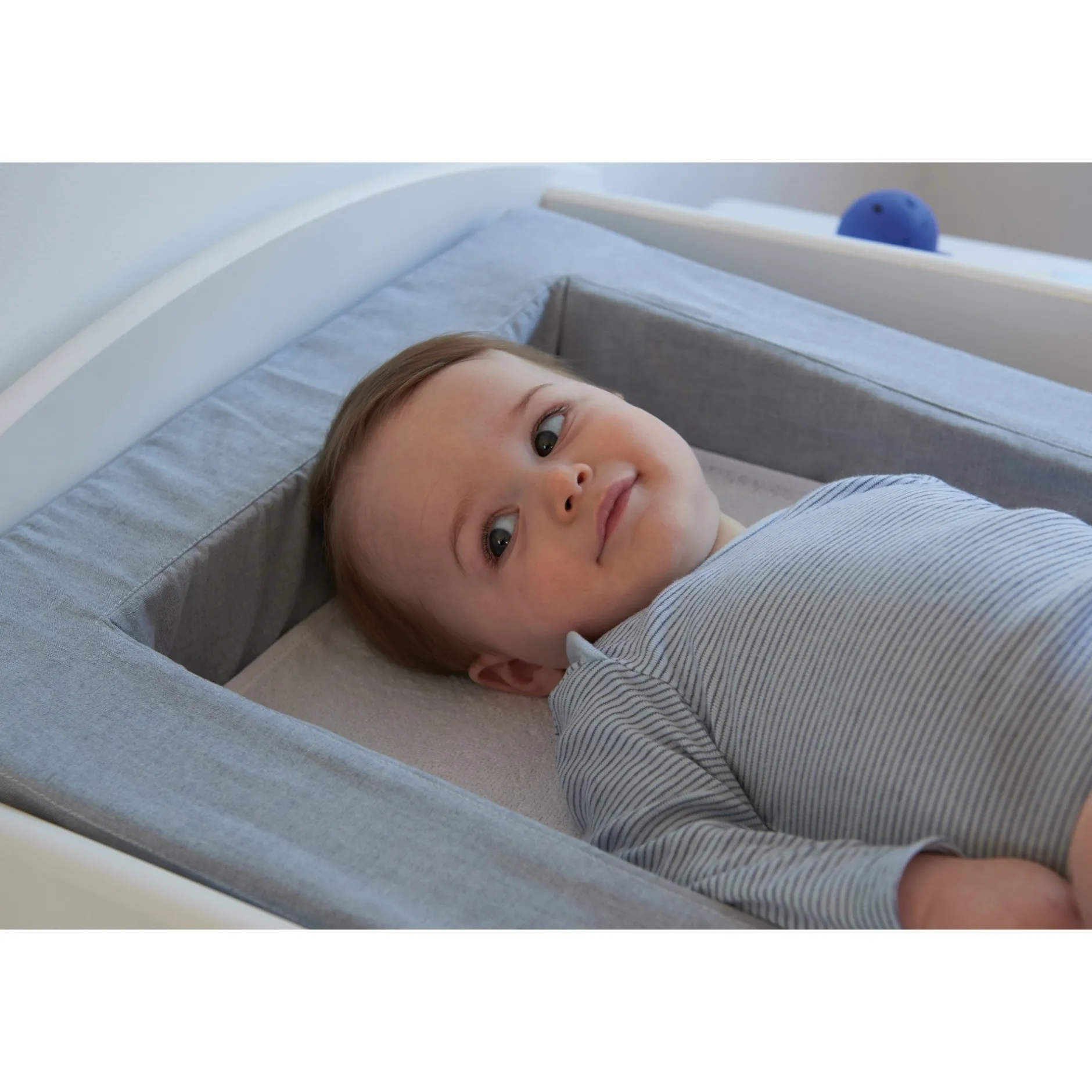 Matelas À Langer*Candide Matelas à langer douillet 2en1 de Gris Chiné