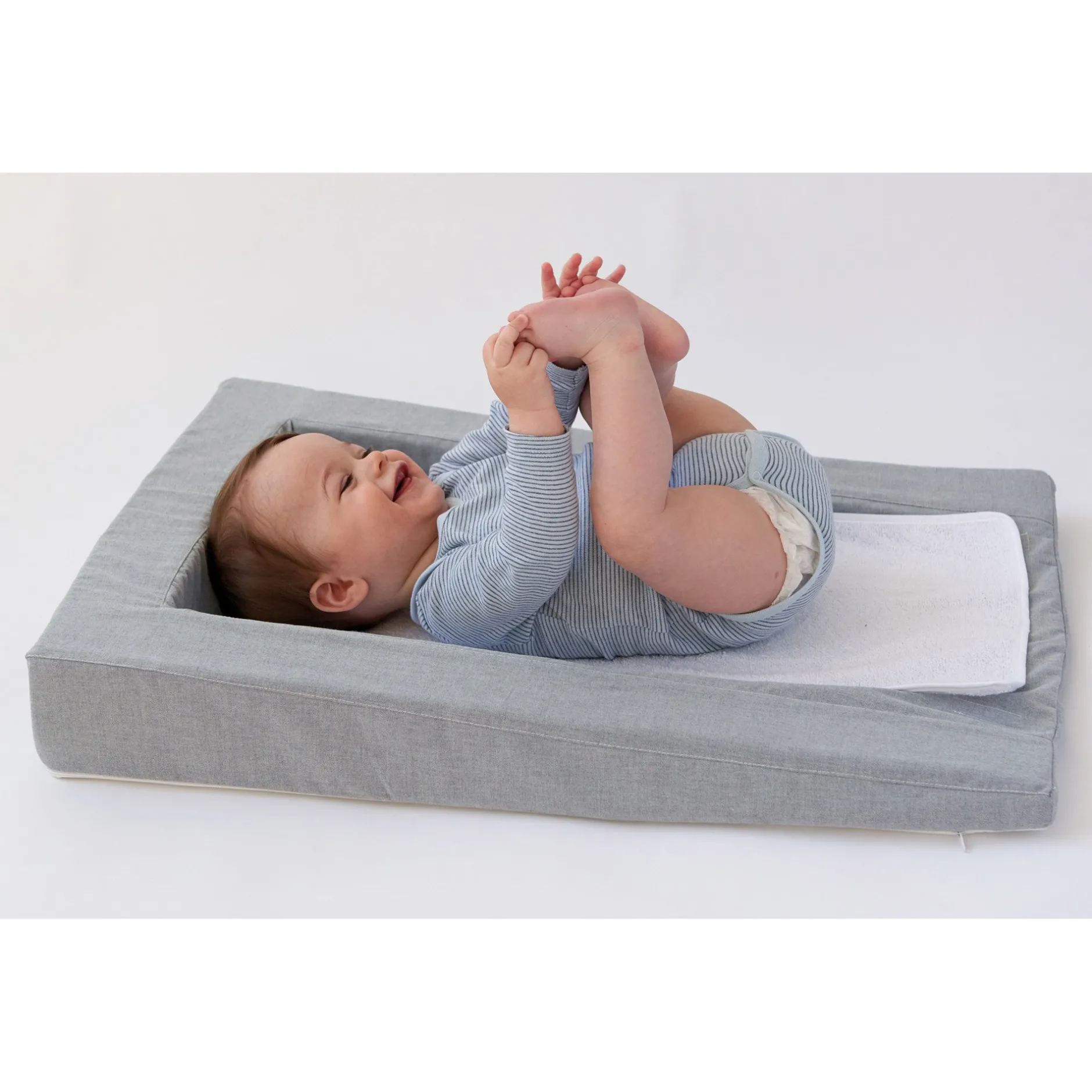 Matelas À Langer*Candide Matelas à langer douillet 2en1 de Gris Chiné