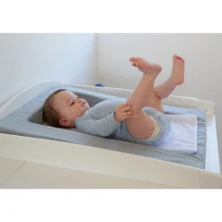 Matelas À Langer*Candide Matelas à langer douillet 2en1 de Gris Chiné