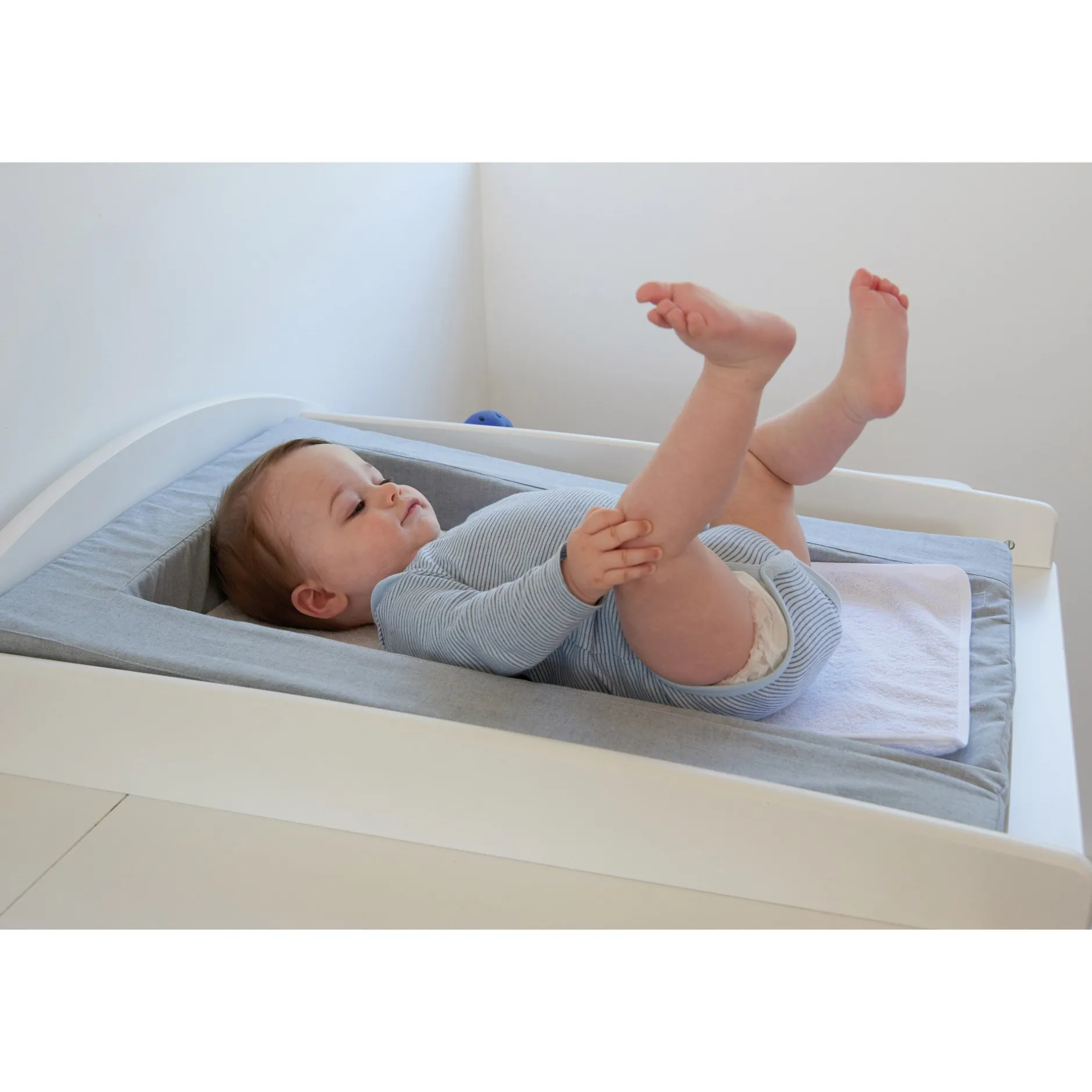 Matelas À Langer*Candide Matelas à langer douillet 2en1 de Gris Chiné