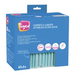 Matelas À Langer*Tigex Matelas à langer jetables x20 pièces de Blanc