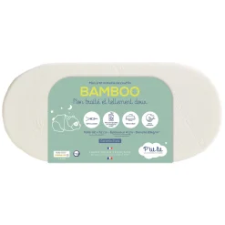 Matelas*P'tit lit Matelas de couffin bambou de Ecru