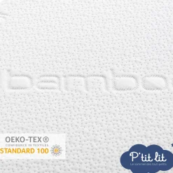 Matelas*P'tit lit Matelas de couffin bambou de Ecru