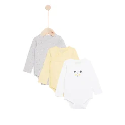 Vêtements Naissance*P'tit bisou Mes Essentiels Lot 3 Bodies de Pure