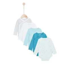 Bodies|Bodies*P'tit bisou Mes Essentiels Lot 5 Bodies de Bleu