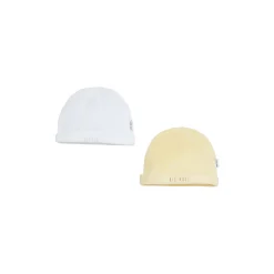 Bonnets, Moufles, Chaussons|Vêtements Naissance*P'tit bisou Mes Essentiels Lot 2 Bonnets de Jaune