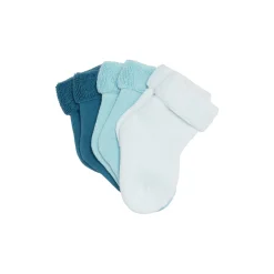 Chaussettes, Chaussons|Chaussettes, Collants, Chaussons*P'tit bisou Mes Essentiels Lot 3 Chaussettes 17/18 de Bleu Aquatique