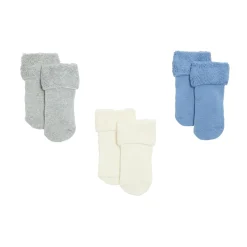 Chaussettes, Chaussons*P'tit bisou Mes Essentiels Lot de 3 Chaussettes 15/16 de Bleu