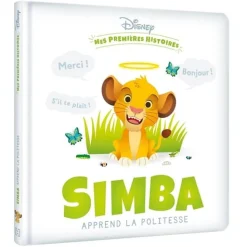 Livres*Hachette Jeunesse Disney Mes premières histoires - Simba apprend la politesse de Vert