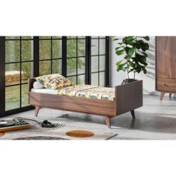 Lits 70X140 Évolutifs*Vox Mid2 Lit évolutif 70 x 140 cm de Bois Walnut