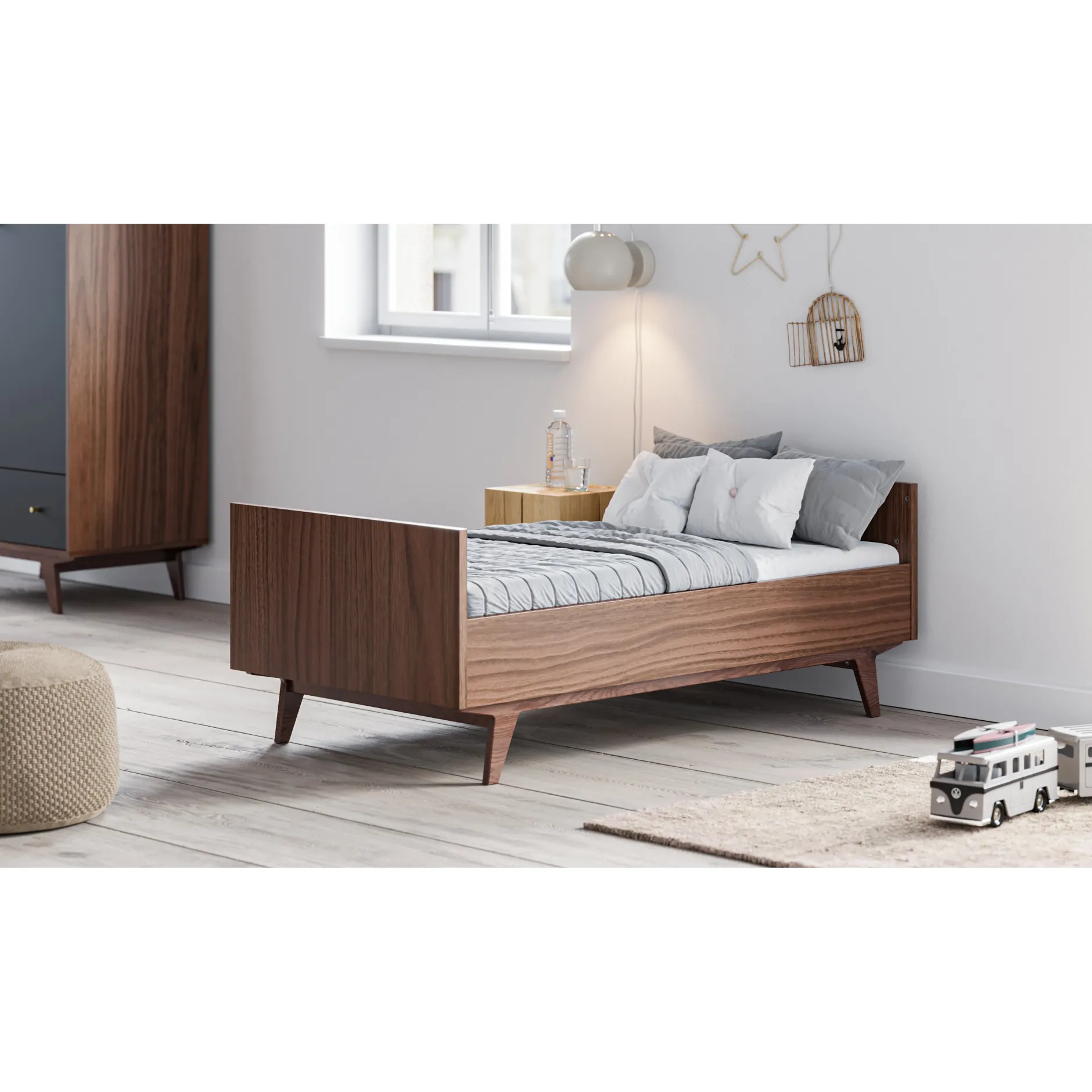 Lits 70X140 Évolutifs*Vox Mid2 Lit évolutif de Noix