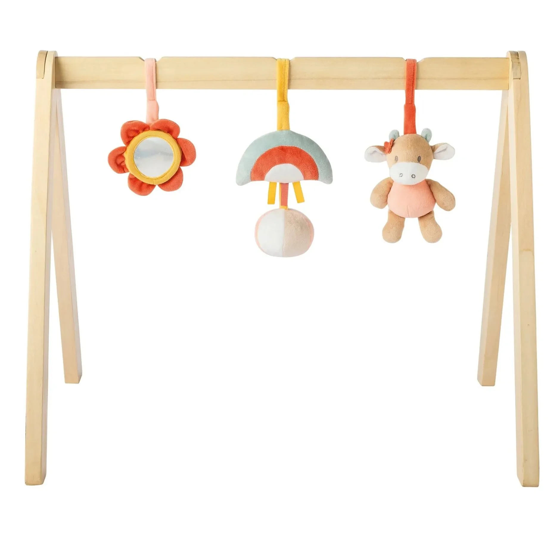 Arches*Nattou Mila, Zoé & Lana Arche en Bois avec Jouets de Corail