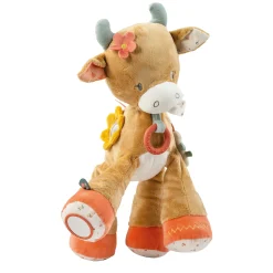 Jouets D'Activités*Nattou Mila, Zoé & Lana Doudou d'Activités Vache Mila de Beige