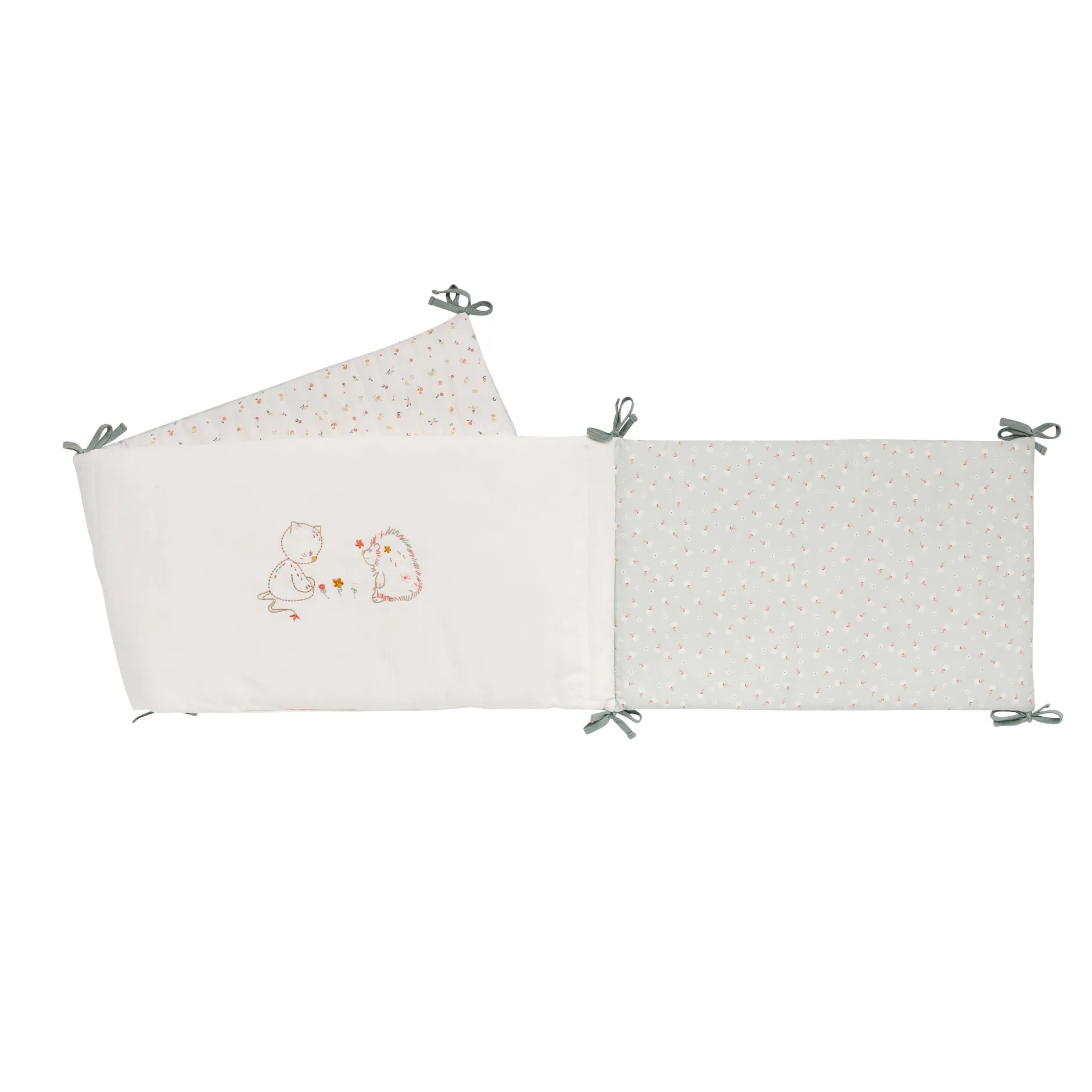 Tours De Lit*Nattou Mila, Zoé & Lana Tour de Lit de Vert Sauge