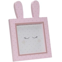 Cadres Photos*Sauthon Baby's Sweet Home Miss Fleur de Lune cadre photo lapin 14x14 de Rose