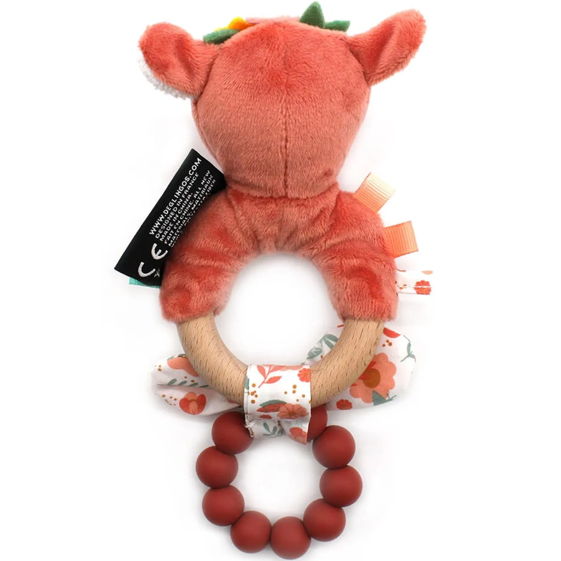 Anneaux De Dentition*Les Déglingos Mélimélos la biche Anneau de dentition en silicone de