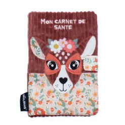 Protège-Carnet De Santé*Les Déglingos Mélimélos la biche protège carnet de santé de Marron