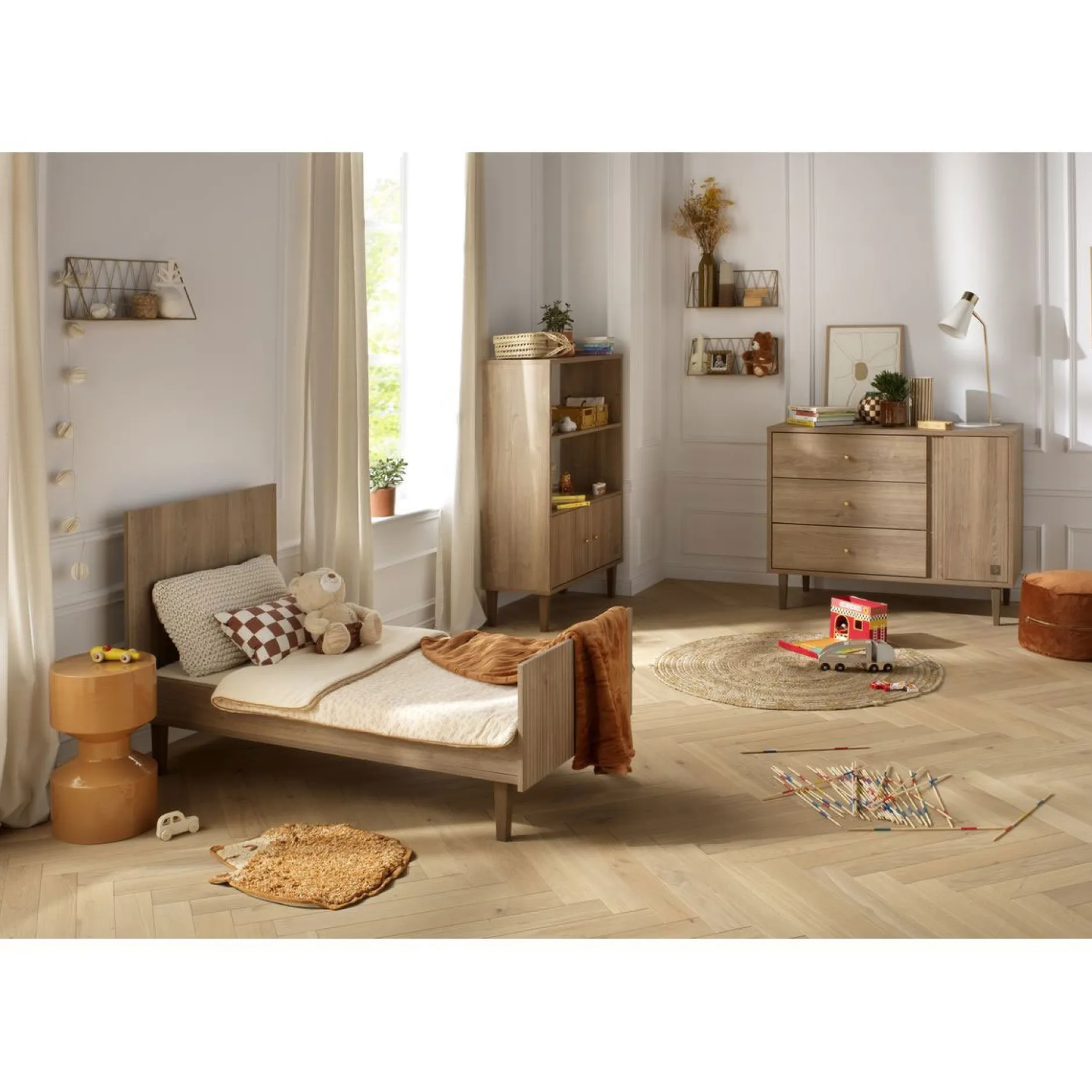 Autres Mobiliers*Sauthon Baby's Sweet Home Mokka Bibliothèque de Chêne / Mokka