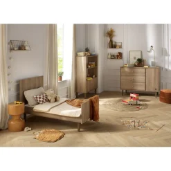 Commodes*Sauthon Baby's Sweet Home Mokka Commode 3 tiroirs 1 porte de Chêne / Mokka