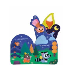 Livres*AUZOU Mon coucou sonore - Qui se cache dans la nuit ? Avec vernis phosphorescent ! de