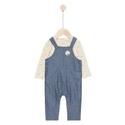 Combinaisons, Salopettes|T-Shirts, Polos, Chemises*Marèse Mon écureuil chou Ensemble 2 pièces de Blue Chambray