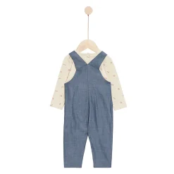 Combinaisons, Salopettes|T-Shirts, Polos, Chemises*Marèse Mon écureuil chou Ensemble 2 pièces de Blue Chambray