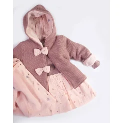 Vestes, Manteaux, Pilotes*Marèse Mon écureuil chou Veste en tricot à capuche 12 mois de Brown